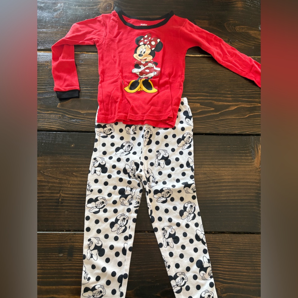 Disney Red and Black Kids Pajama Set